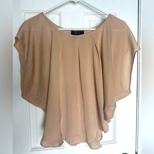 Women’s Champagne butterfly sleeve blouse